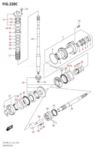 DF140BZG From 14004Z-340001 (E11 E40)  2023 drawing TRANSMISSION (DF115BZG,DF140BZG)