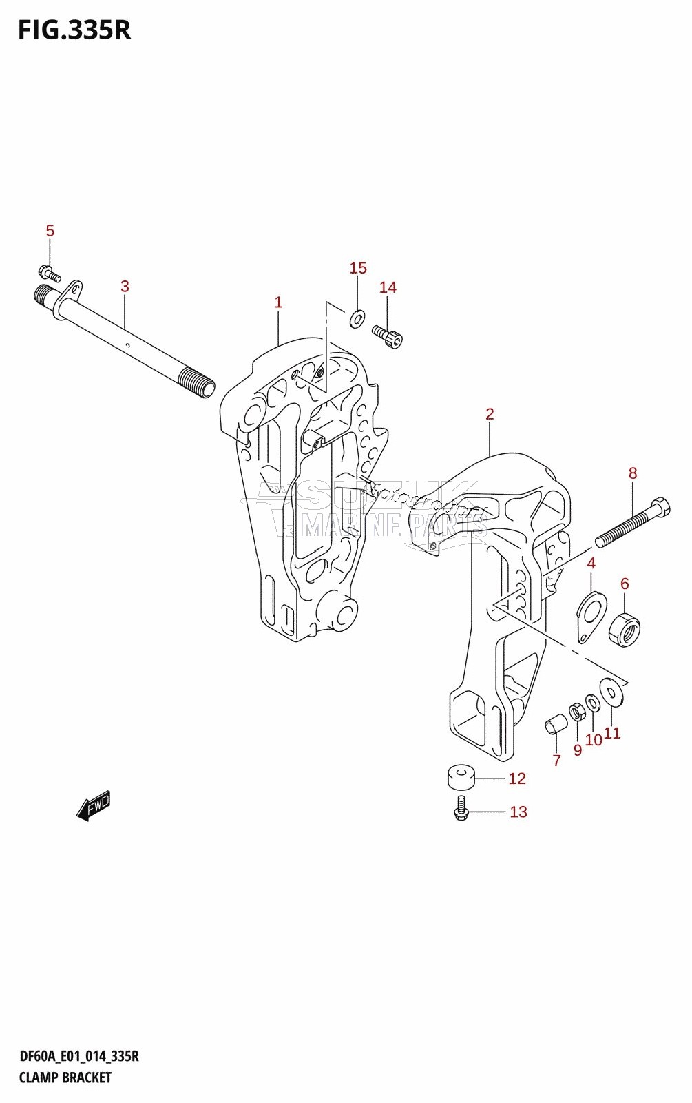 CLAMP BRACKET (DF60AVT:E01)