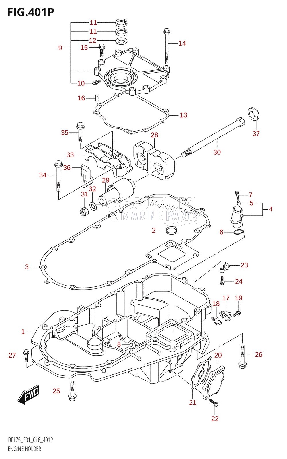 ENGINE HOLDER (DF175Z:E40)