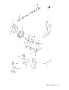 DT25C From 02507-010001 ()  1990 drawing THROTTLE CONTROL