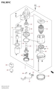 DF40 From 04002F-010001 (E03)  2010 drawing STARTING MOTOR (K5,K6,K7,K8,K9,K10)