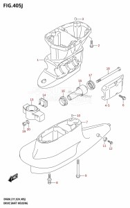 DF50AVT From 05004F-440001 (E03)  2024 drawing DRIVE SHAFT HOUSING (DF50AVT)