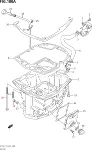 15002Z-110001 (2011) 150hp E01-Gen. Export 1 (DF150Z) DF150Z drawing OIL PAN