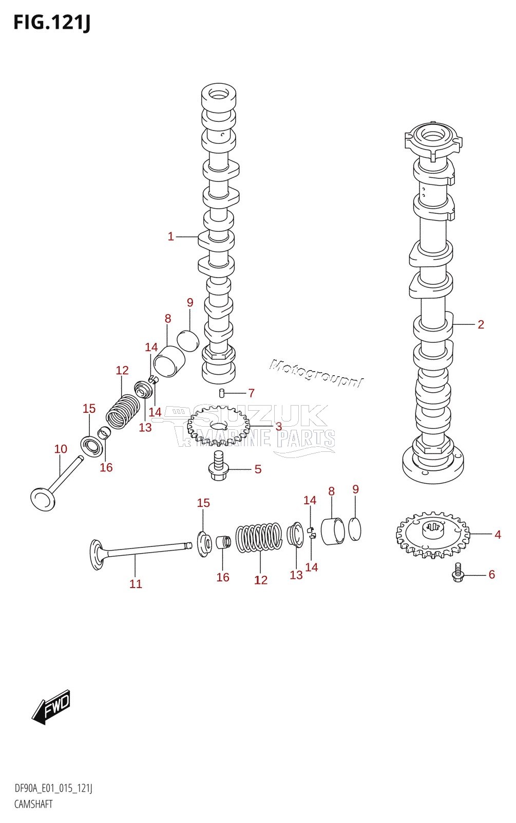 CAMSHAFT (DF90ATH:E01)