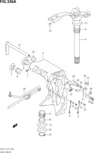 07001F-971001 (1999) 70hp E03-USA (DF70THX  DF70TX) DF70 drawing SWIVEL BRACKET