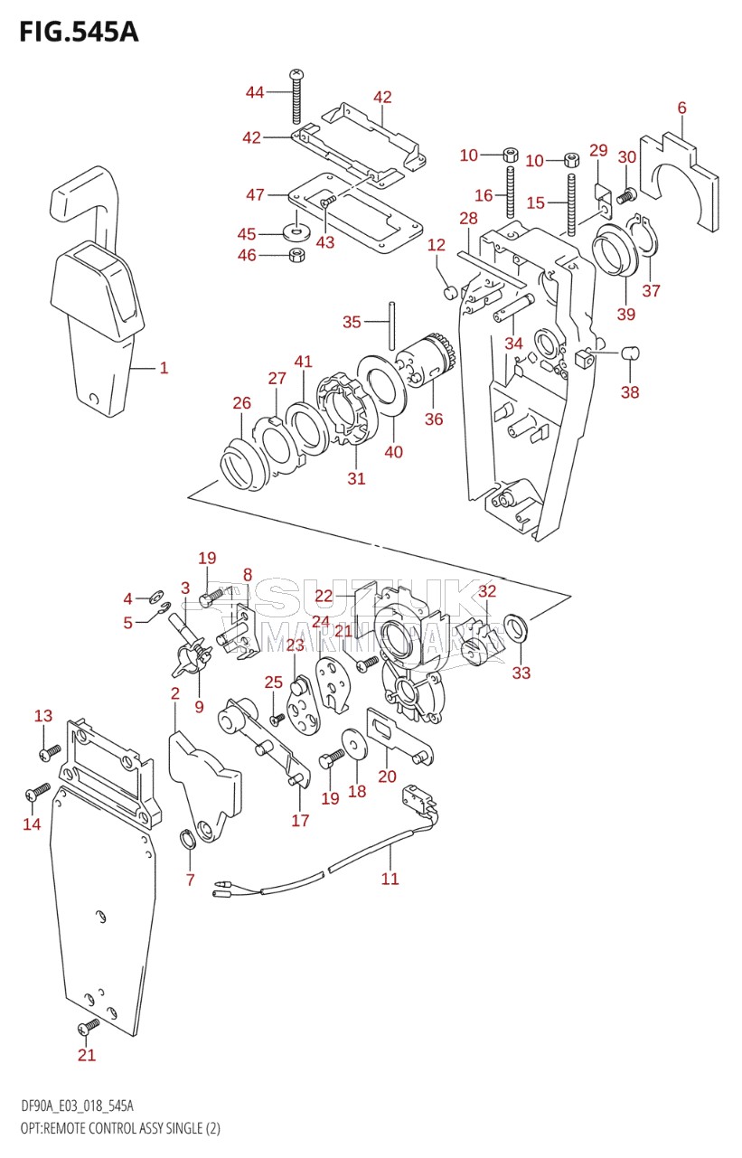 OPT:REMOTE CONTROL ASSY SINGLE (2)