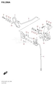 DF30A From 03003F-240001 (P01 P40)  2022 drawing CLUTCH ROD (DF25A,DF25ATH,DF30A,DF30ATH)