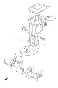 Outboard DF 20A drawing Drive Shaft Housing