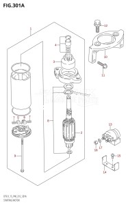 DT15 From 01503K-210001 (P36-)  2012 drawing STARTING MOTOR (DT15:P40)