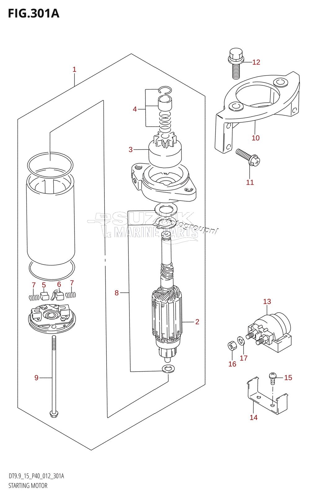 STARTING MOTOR (DT15:P40)