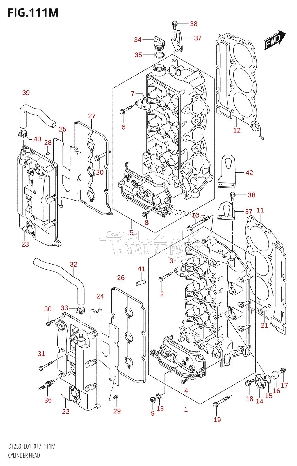 CYLINDER HEAD (DF250Z:E40)