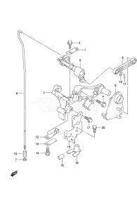 Outboard DF 50A drawing Clutch Shaft