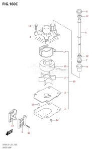 DF90A From 09003F-510001 (E03)  2015 drawing WATER PUMP (DF70ATH:E01)