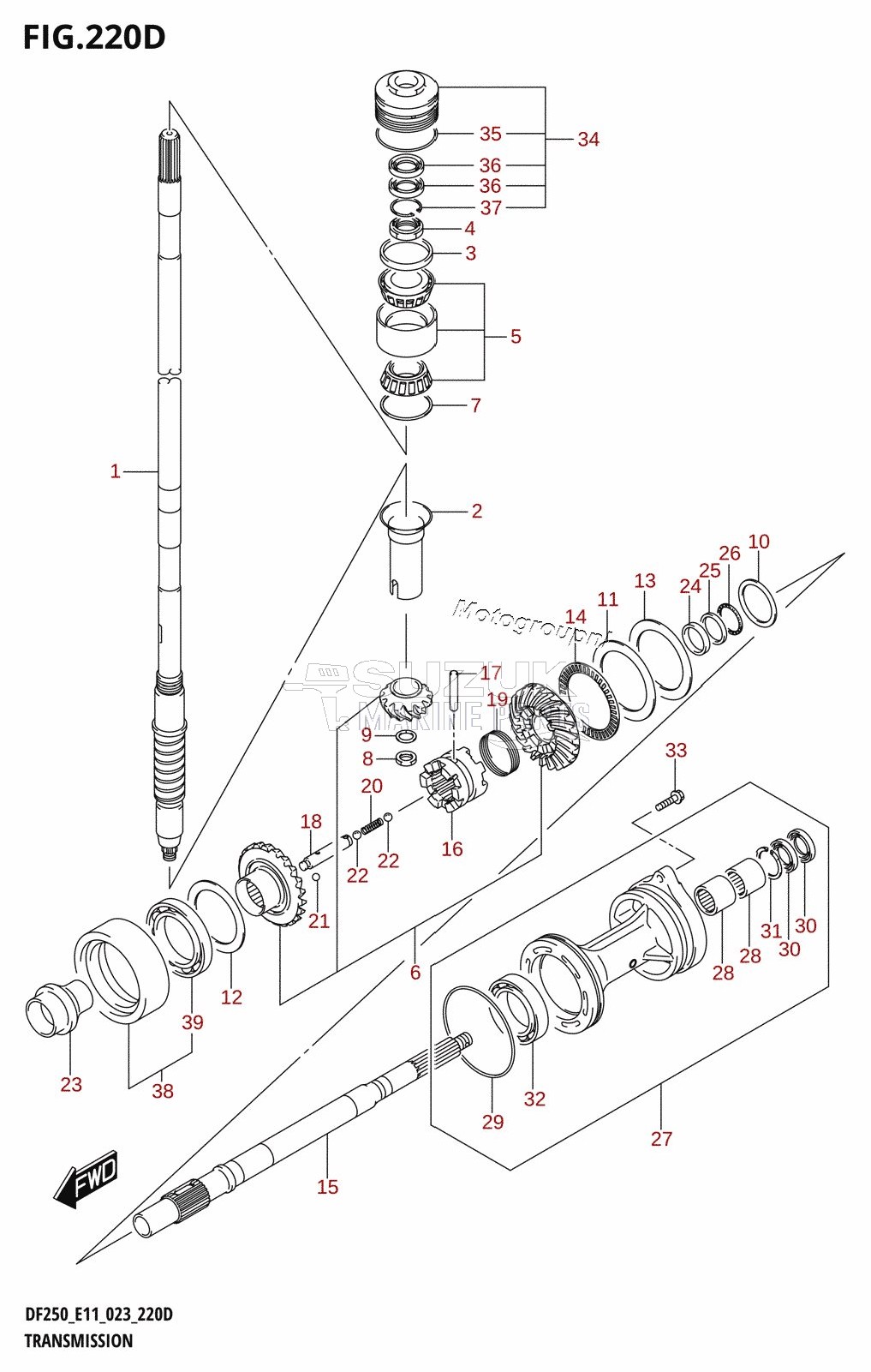 TRANSMISSION (DF225Z)