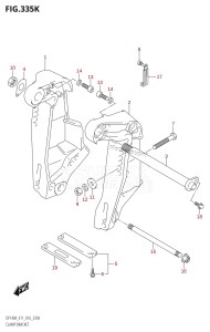 DF140AZ From 14003Z-610001 (E11 E40)  2016 drawing CLAMP BRACKET (DF115AST:E03)