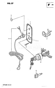 DT75 From 070501-60614 ()  1986 drawing OPT: IGNITION SWITCH