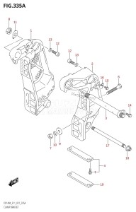 DF115A From 11503F-040001 (E11 E40)  2020 drawing CLAMP BRACKET (DF100AT)