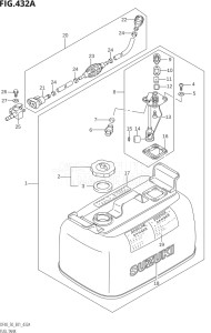 04001F-980001 (2009) 40hp E01-Gen. Export 1 (DF40QHK9  DF40TK9) DF40 drawing FUEL TANK