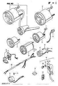 DT75 From 07501-504157 ()  1985 drawing OPT : METER