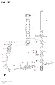 DF8A From 00801F-210001 (P01)  2012 drawing CAMSHAFT (DF9.9A:P01)