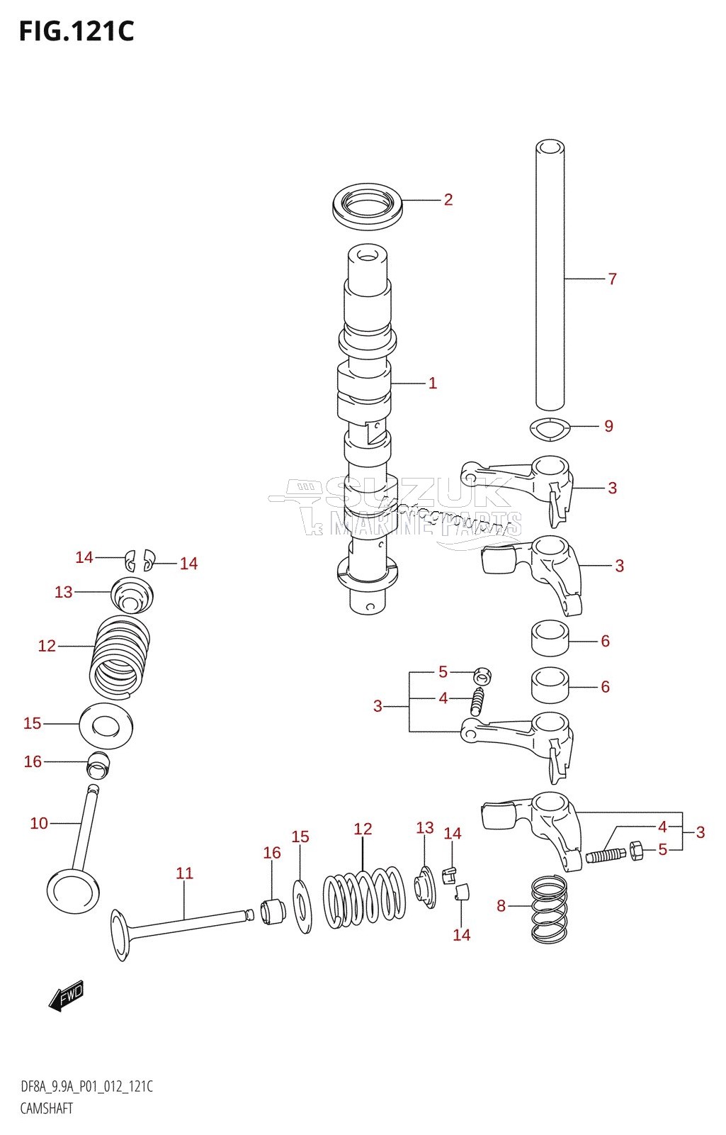 CAMSHAFT (DF9.9A:P01)