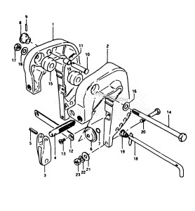 DT28 From F-10001 ()  1985 drawing CLAMP BRACKET