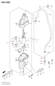 DF175Z From 17502Z-410001 (E01 E40)  2014 drawing FUEL VAPOR SEPARATOR (DF175ZG:E40)