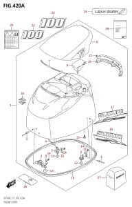 DF140AZ From 14003Z-610001 (E11 E40)  2016 drawing ENGINE COVER (DF100AT:E11)