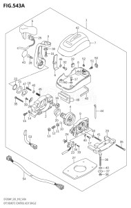 20003P-810001 (2018) 200hp E03-USA (DF200AP) DF200AP drawing OPT:REMOTE CONTROL ASSY SINGLE