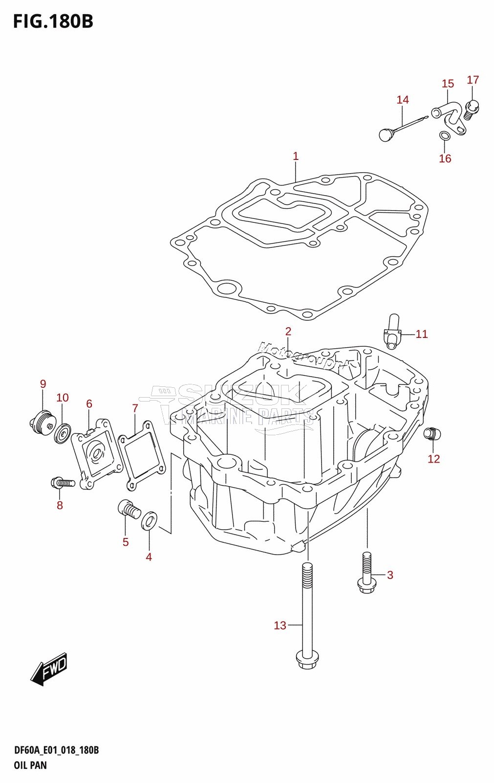 OIL PAN (DF40AQH,DF40ATH,DF50ATH)