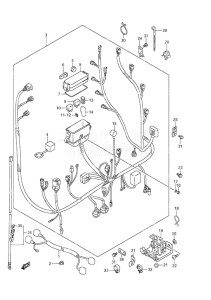 Outboard DF 70A drawing Harness