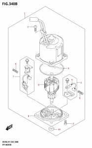 DF200Z From 20002Z-140001 (E01 E40)  2021 drawing PTT MOTOR (X-TRANSOM,XX-TRANSOM)