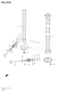 DF90A From 09003F-310001 (E01 E40)  2013 drawing CAMSHAFT (DF70A:E01)