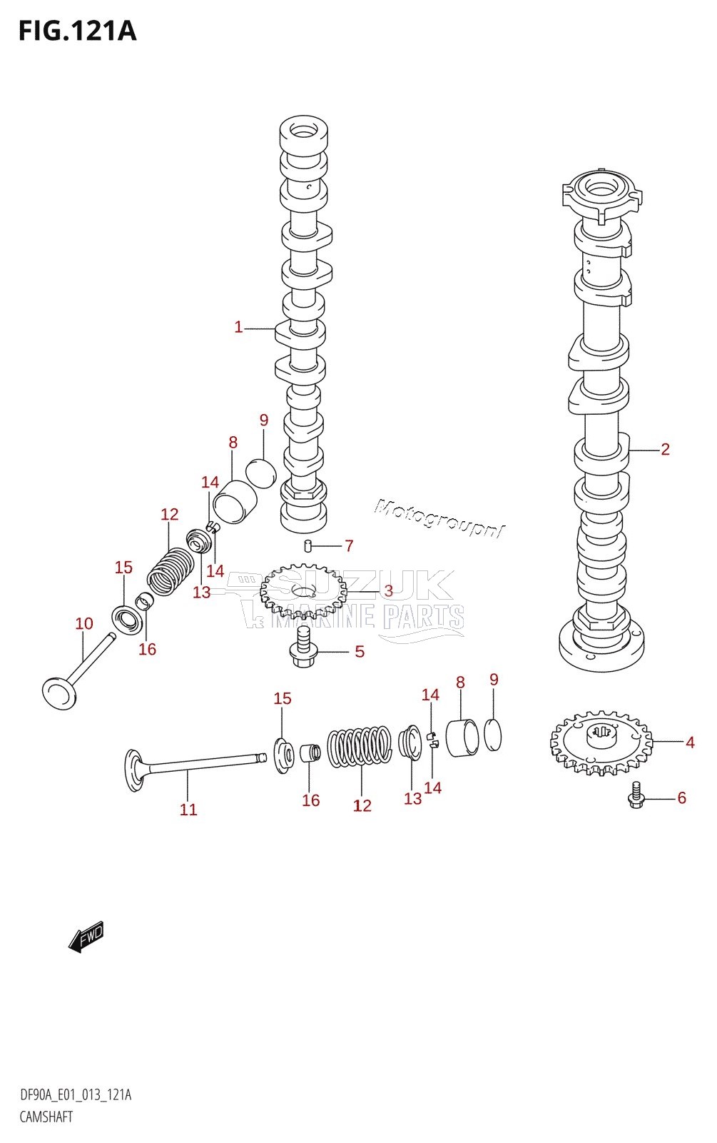 CAMSHAFT (DF70A:E01)