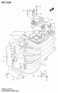 DF150AS From 15003F-440001 (E03 E11 E40)  2024 drawing INTAKE MANIFOLD /​ THROTTLE BODY