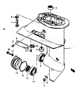 DT5 From d-10001 ()  1983 drawing GEAR CASE