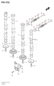 DF200 From 20002F-510001 (E01 E40)  2005 drawing CAMSHAFT (DF250T:E01)