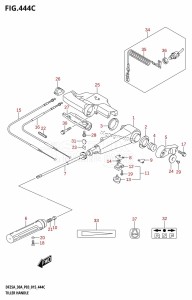 DF25A From 02504F-510001 (P03)  2015 drawing TILLER HANDLE (DF25AQ:P03)