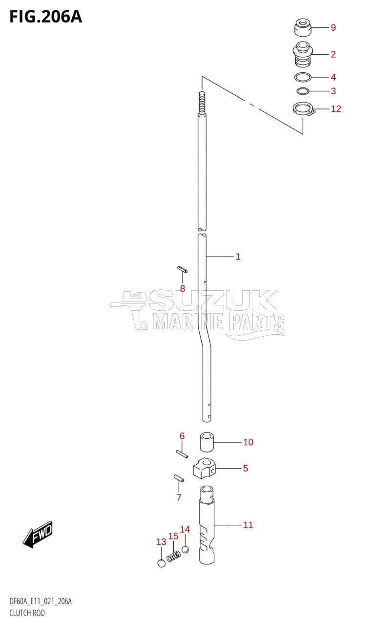 CLUTCH ROD (SEE NOTE)