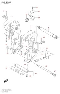 DF250A From 25003P-710001 (E03)  2017 drawing CLAMP BRACKET (DF300A:E03:(X-TRANSOM,XX-TRANSOM))