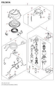 DF25 From 02503F-310001 (E03)  2013 drawing OPT:STARTING MOTOR (MANUAL STARTER)