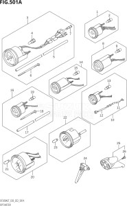 15004F-040001 (2020) 150hp E03-USA (DF150AST) DF150AST drawing OPT:METER