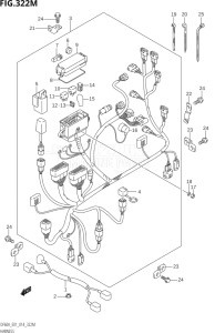 04004F-410001 (2014) 40hp E34-Italy (DF40AST) DF40A drawing HARNESS (DF60ATH:E40)