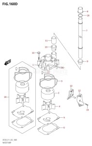 DF250ST From 25004F-340001 (E03)  2023 drawing WATER PUMP (E40)