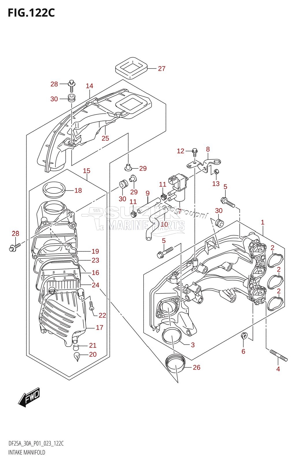 INTAKE MANIFOLD (020:(DF30A,DF30AR,DF30AT,DF30ATH,DF30AQ))