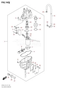 DF70A From 07003F-510001 (E01 E40)  2015 drawing FUEL VAPOR SEPARATOR (DF90ATH:E01)