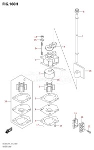 DF20A From 02002F-410001 (P01)  2014 drawing WATER PUMP (DF20A:P40)