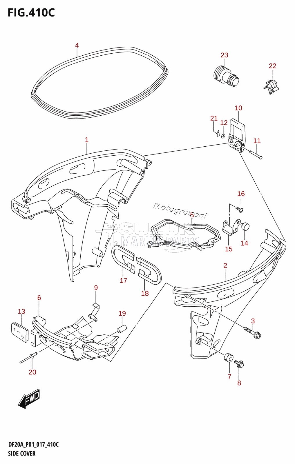 SIDE COVER (DF9.9BT:P01)