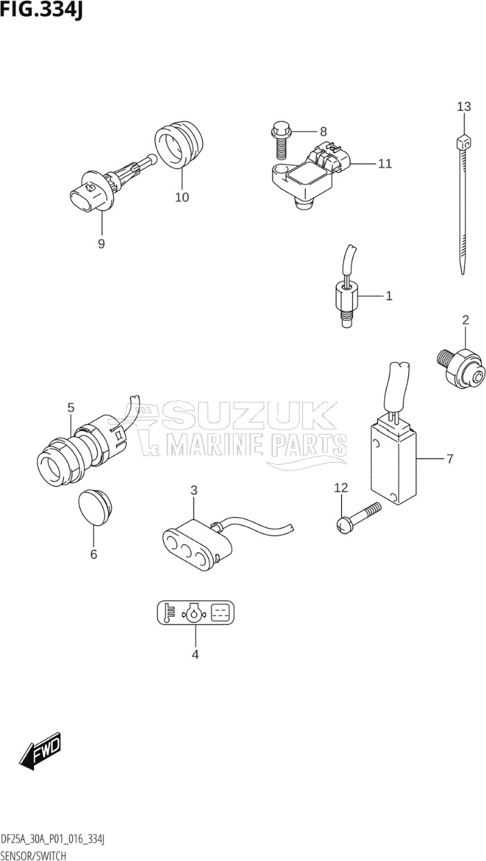 SENSOR / SWITCH (DF30AQ:P01)