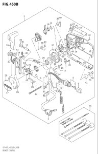 14001Z-251001 (2002) 140hp E01-Gen. Export 1 (DF140ZK2) DF140 drawing REMOTE CONTROL (K4)